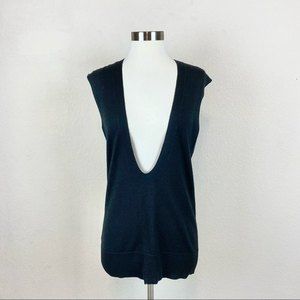 Ann Taylor LOFT Low Cut Cashmere/Wool Sweater